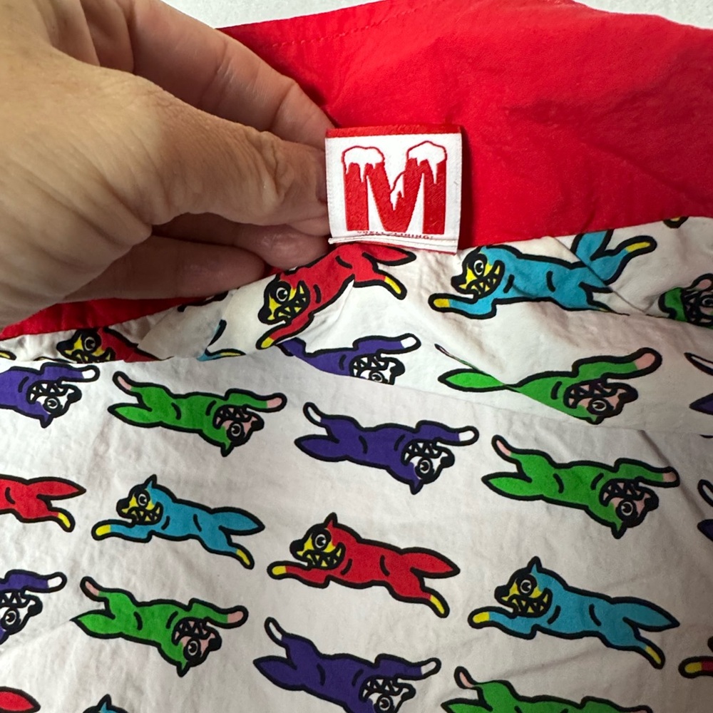 Icecream‎ BBC Red Coach Jacket Medium Cat Print Lining - Picture 6 of 11